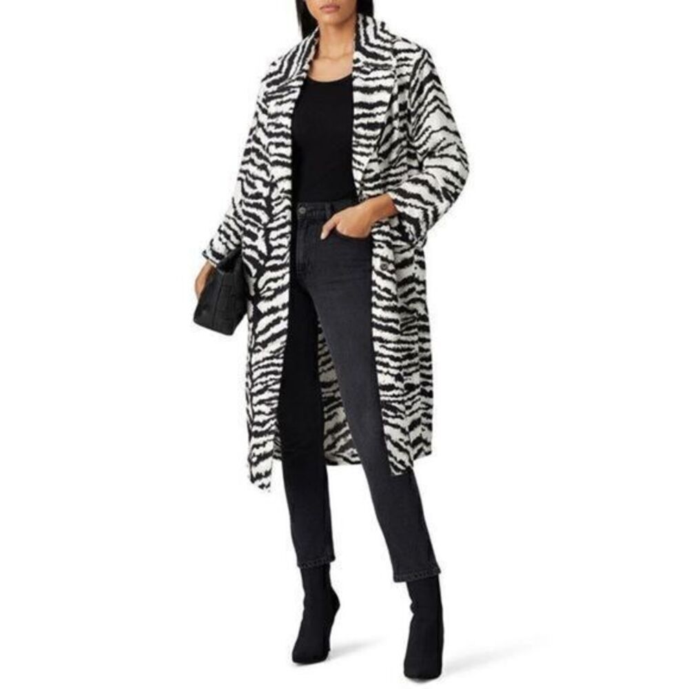 VICTOR ALFARO COLLECTIVE Oversized Zebra Jacket